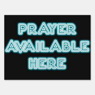 Drive thru Prayer Available Event Sign