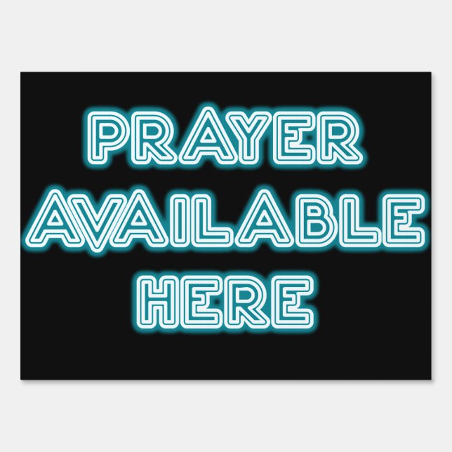 Drive thru Prayer Available Event Sign (Front)
