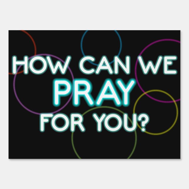 Drive thru Prayer Event Neon Sign  (Front)