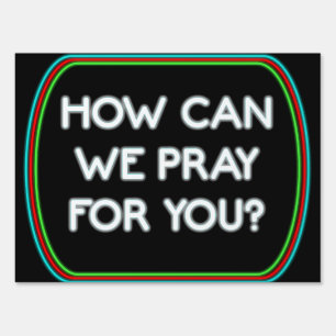 Drive thru Prayer Event Neon Sign 
