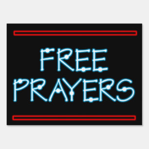 Drive thru Prayer Event Neon Sign Free Prayers