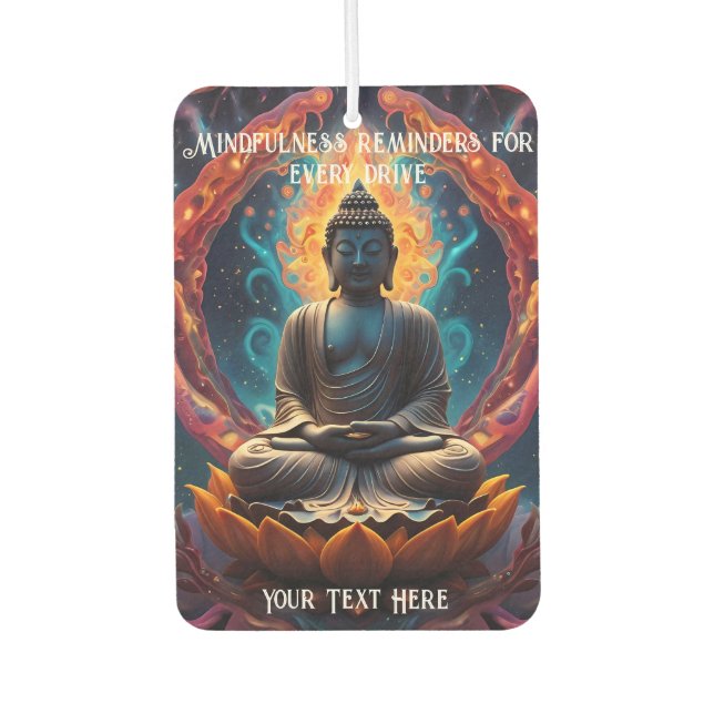 Drive with a peaceful mind air freshener (Front)