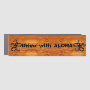 Drive with ALOHA Car Magnet