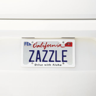 Drive with aloha license plate frame