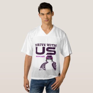 Drive With Us Podcast Men's Football Jersey