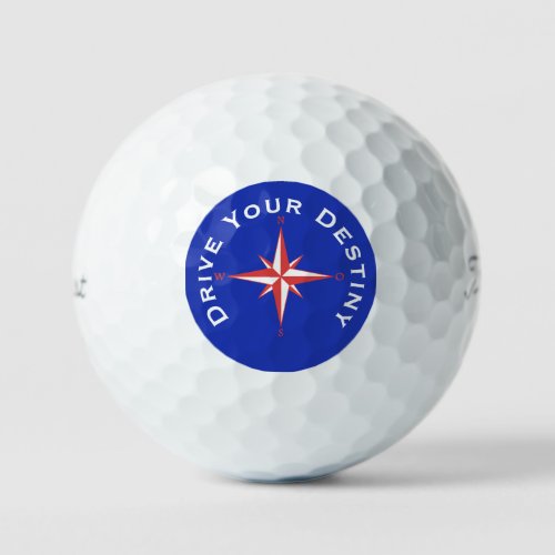 Drive Your Destiny Custom Text Golf Ball