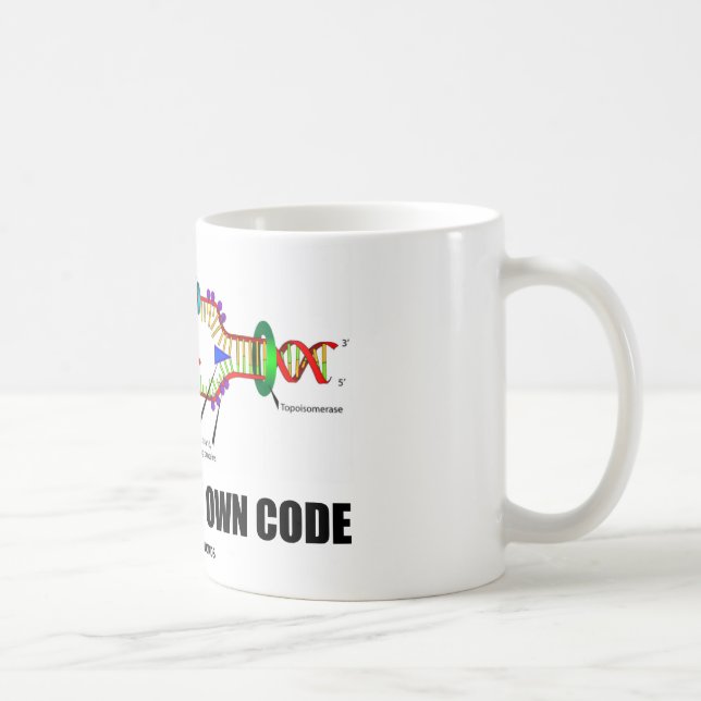 Driven By My Own Code (DNA Replication) Coffee Mug (Right)
