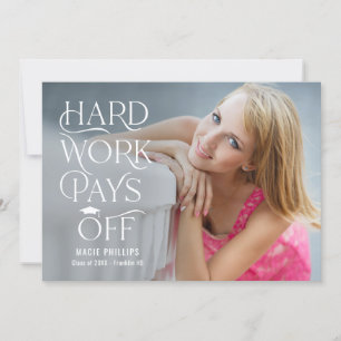 Driven Grad Editable Color Graduation Invitation