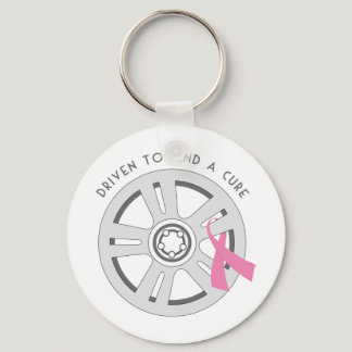 Driven to Find a Cure Keychain