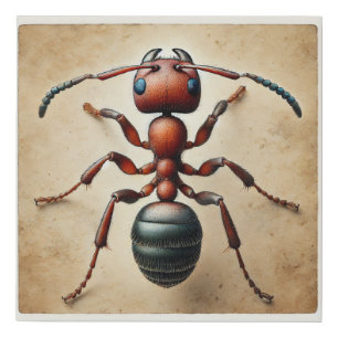 Driver Ant Dorylus 061124IREF223 - Watercolor Faux Canvas Print
