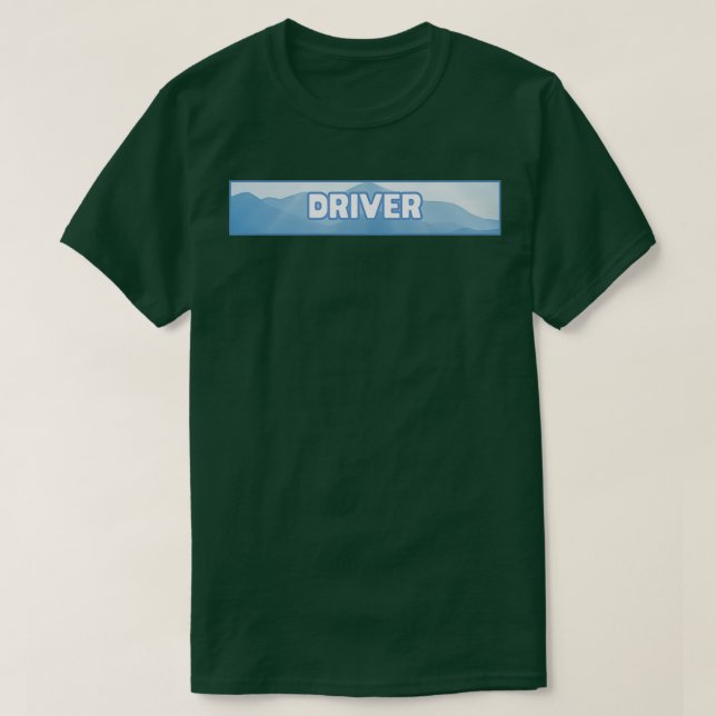 Driver Blue Mountain Label T-Shirt (Design Front)