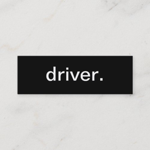 Driver Business Card