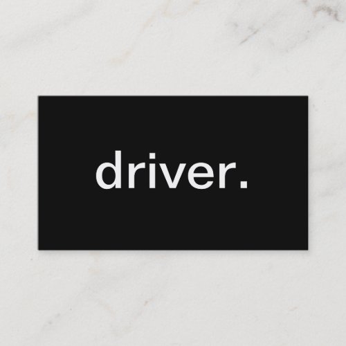 Driver Business Cards