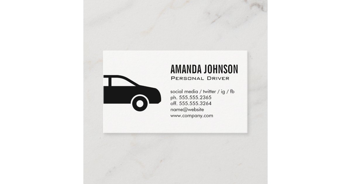 Driver Business Card | Zazzle