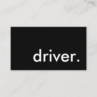driver. business card