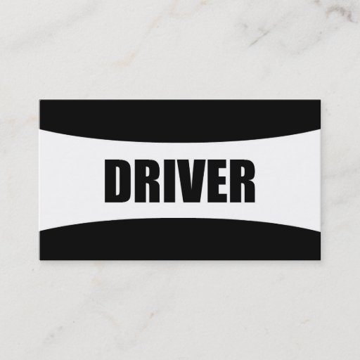 Customizable Driver Business Card