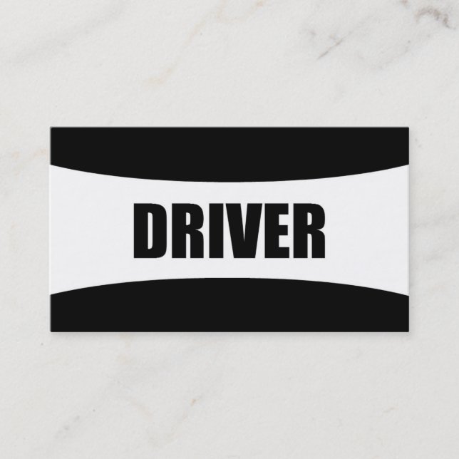 Driver Business Card (Front)