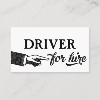 Driver Business Cards - Cool Vintage by NeatBusinessCards at Zazzle