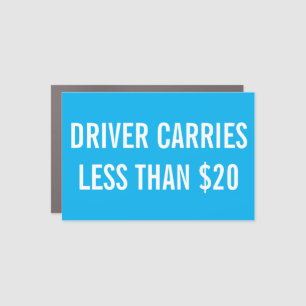 Driver Carries Less Than $20 Magnet