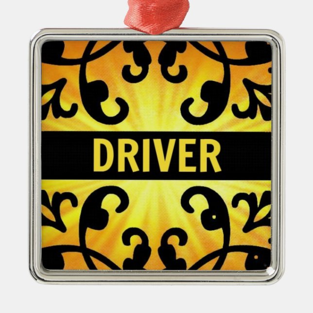 Driver Damask Christmas Ornament (Front)