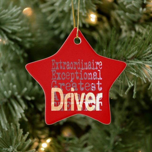 Driver Extraordinaire Ceramic Ornament (Tree)