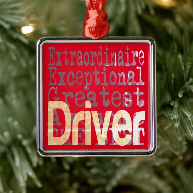 Driver Extraordinaire Metal Ornament (Tree)