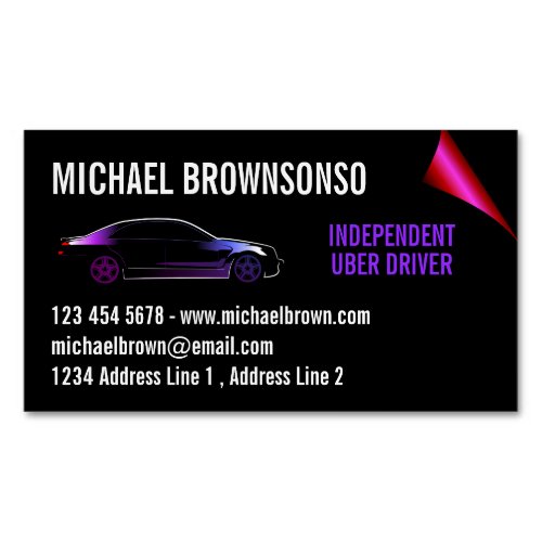 Driver Independent Car seat Business Card Magnet