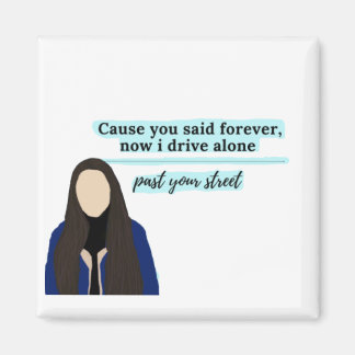 driver license  by olivia rodrigo magnet