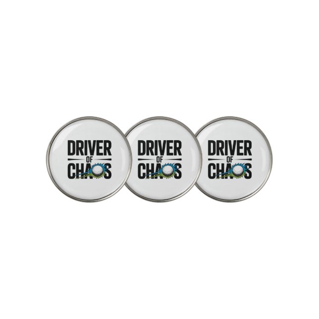 Driver of Chaos Golf Ball Marker (3 Up)