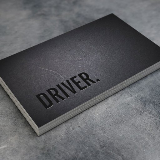 Customizable Professional Black Out Driver Business Card