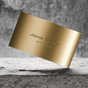 Driver Professional Metal Bronze Business Card