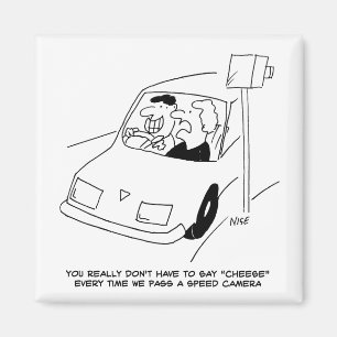 Driver Says Cheese When Passing a Speed Camera Magnet