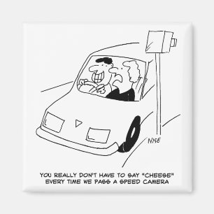 Driver Says Cheese When Passing a Speed Camera Magnet