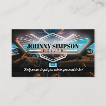 Driver Taxi Business Cards by MsRenny at Zazzle