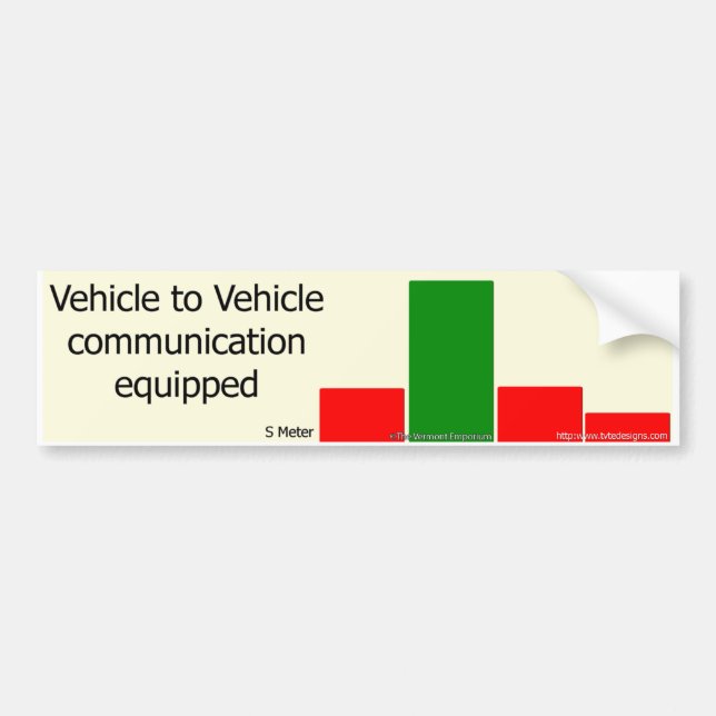 Driver To Driver Communication Bumper Sticker (Front)