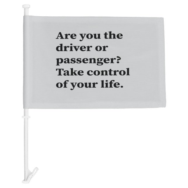 Driver vs Passenger? Car Flag (Front)