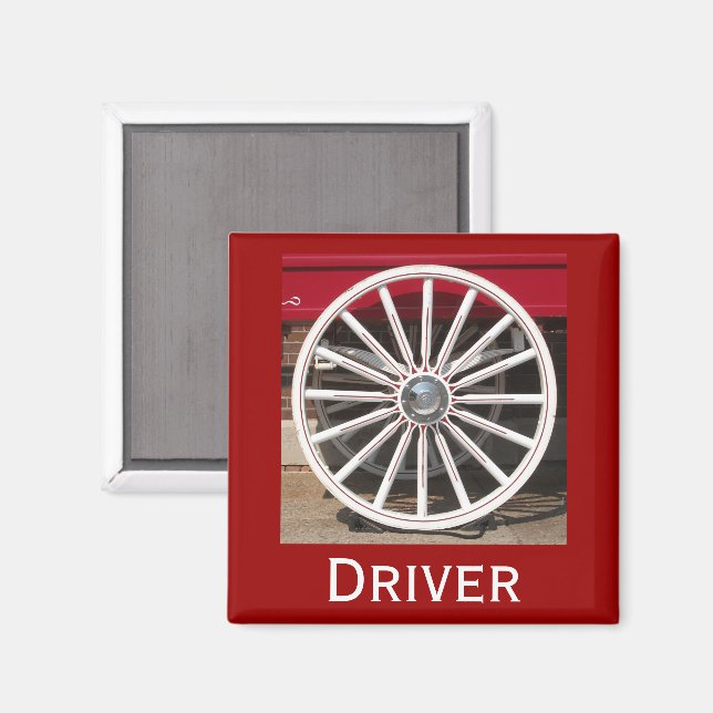 "Driver" Wagon Wheel Magnet (Front/Back)