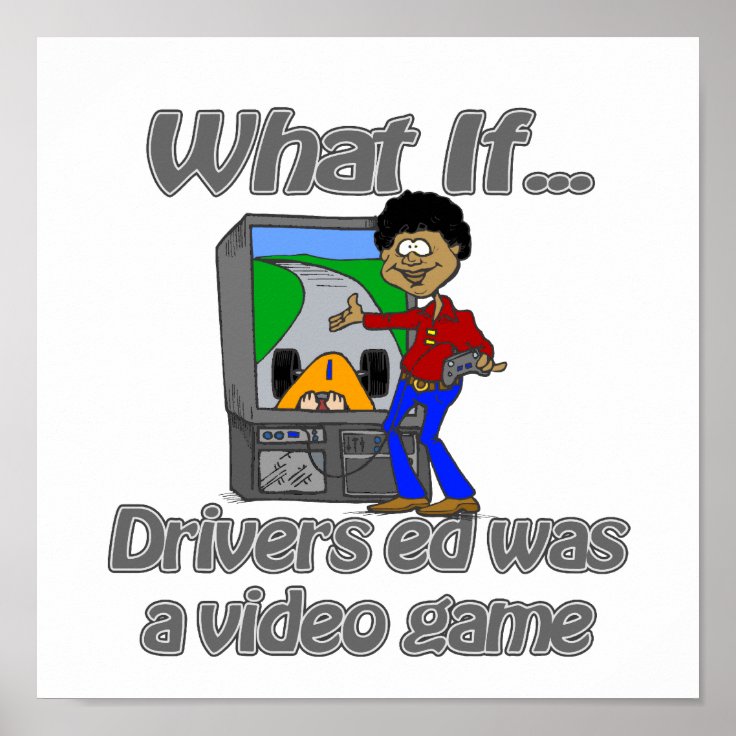 drivers ed poster Zazzle