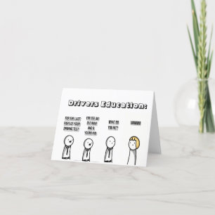 Drivers Education Letterpress Thank You Card