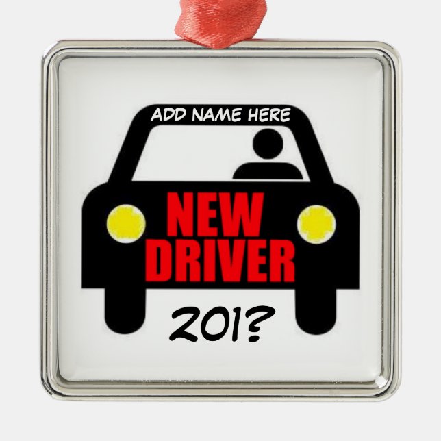 Drivers Training Keepsake Metal Ornament (Front)