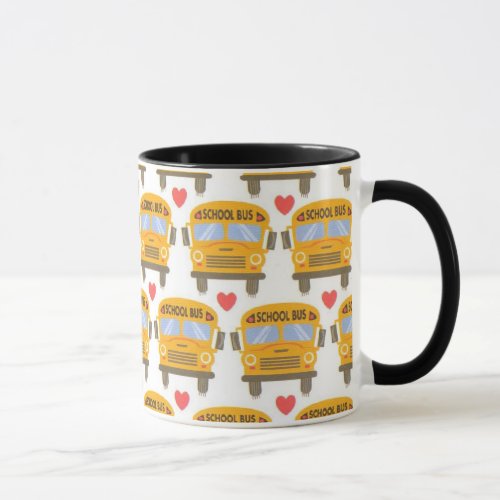 Drivers Yellow School Bus Back to School Mug Cup