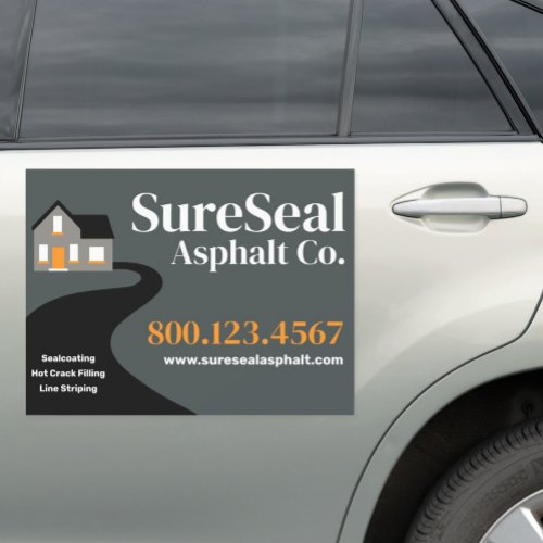 Driveway Sealing _ Asphalt Paving Repair  Car Magnet