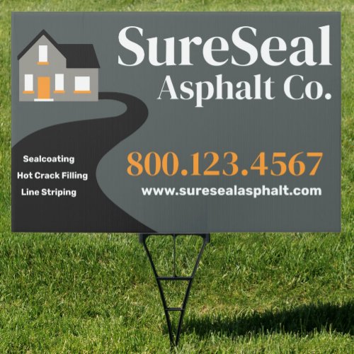 Driveway Sealing _ Asphalt Paving Repair  Sign