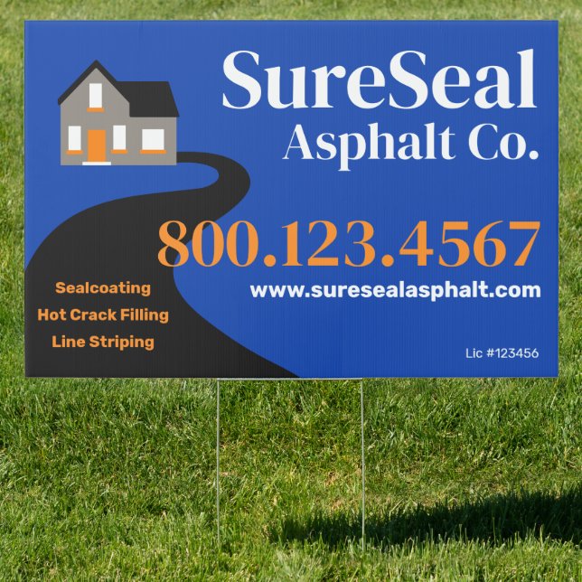 Driveway Sealing - Asphalt Repair & Maintenance Sign (Insitu)