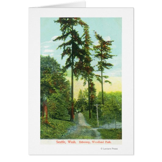 Driveway View at Woodland Park Cards (Front)