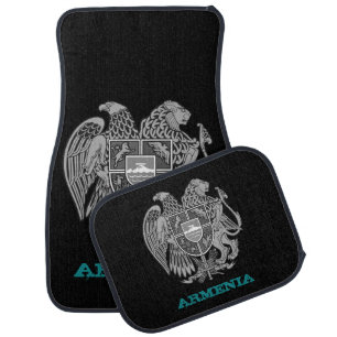 Driving Armenia & Armenian coat of arms / flag Car Floor Mat