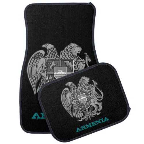 Driving Armenia  Armenian coat of arms  flag Car Floor Mat