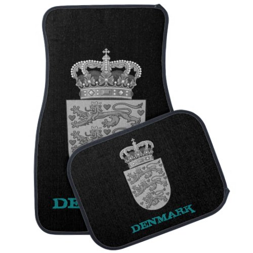 Driving Denmark  Danish coat of arms  flag Car Floor Mat