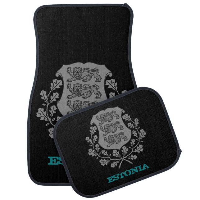 Driving Estonia & Estonian coat of arms / flag Car Floor Mat (Set)