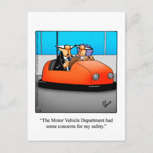 Driving Humor Postcard "Spectickles"